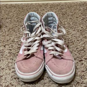 light pink high vans